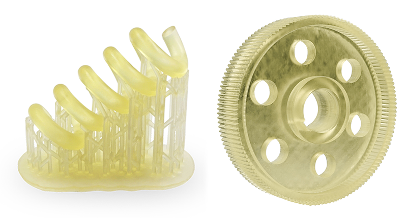 Parts printed with Industrial Flex resin